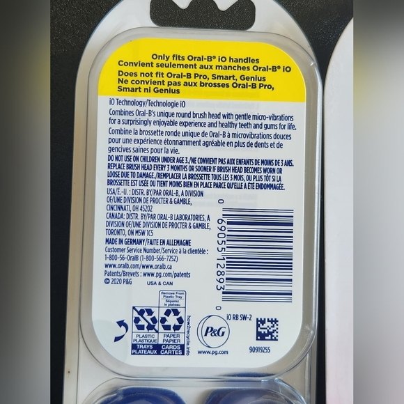 Oral B iO Replacement Brush Heads - Gentle Care Two Packages NEW SEALED - Picture 3 of 3